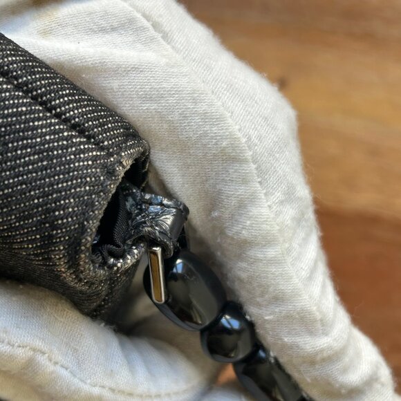 Dior CANVAS Embellished Denim Malice Dark Grey - Picture 11 of 12